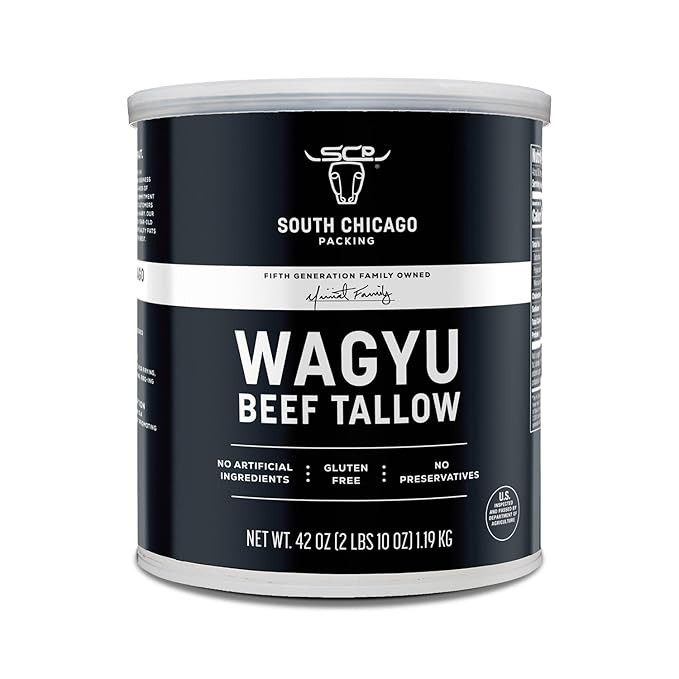 South Chicago Packing 100% Pure Wagyu Beef Tallow, 42 Ounces – Paleo & Keto Friendly Cooking Fa... | Amazon (US)