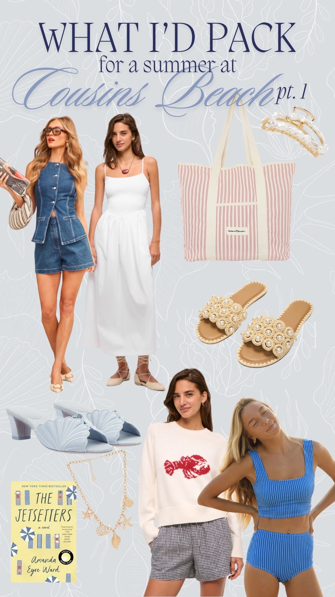 What I’d back for a summer at Cousins Beach pt 2!!🐚🌊🌸🦞✨ Use code USA15MADISON for 15% off the swimsuit from Albion Fit! #cousinsbeach #TSITP #thesummeriturnedpretty #coastal #newengland #classicstyle #eastcoastsummer