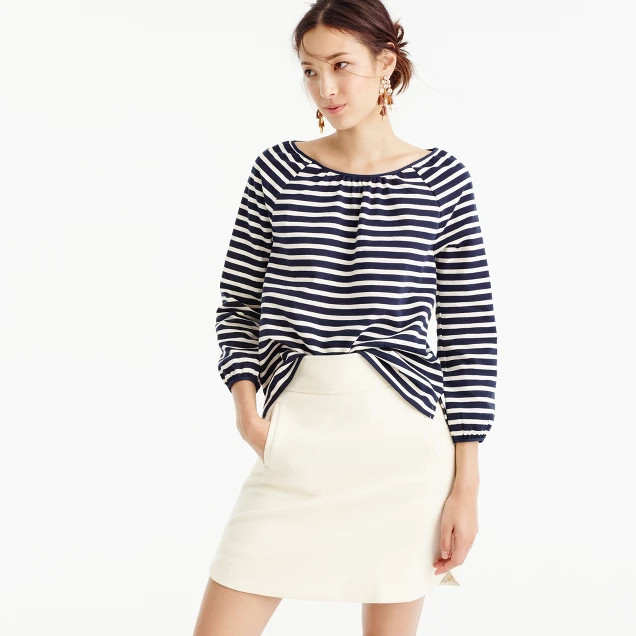 Striped peasant top | J.Crew US