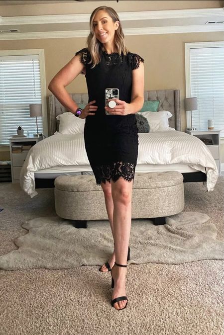Check out this LBD from Amazon… you’ll thank me later! Paired with some simple yet elegant black heels, this black lace dress is perfect for a summer or fall wedding, date night or even a concert! You’ll feel like a million bucks without the price tag 😉

#LTKSeasonal #LTKunder50 #LTKstyletip