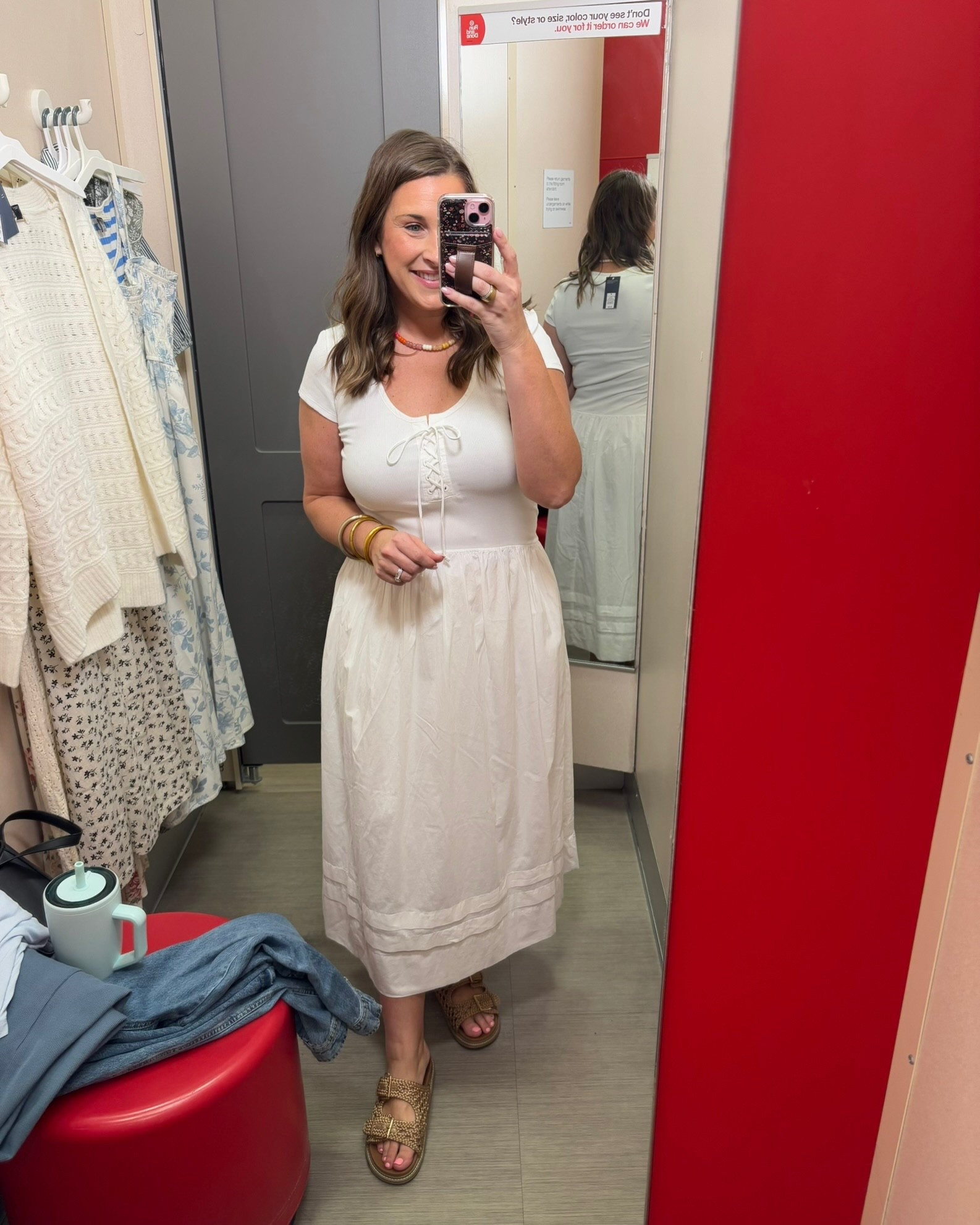 The most flattering little white midi🤍 Perfect spring dress!✨

Beach vacation outfit, spring dress, summer dress, vacation, @Target 

#LTKSeasonal #LTKootd #LTKTravel