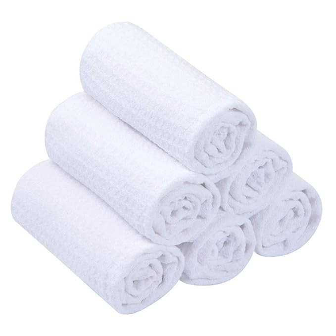 SINLAND Waffle Washcloths Microfiber Facial Cloths Soft Makeup Remover Cloths Ultra-Thin Quick-Dr... | Amazon (US)