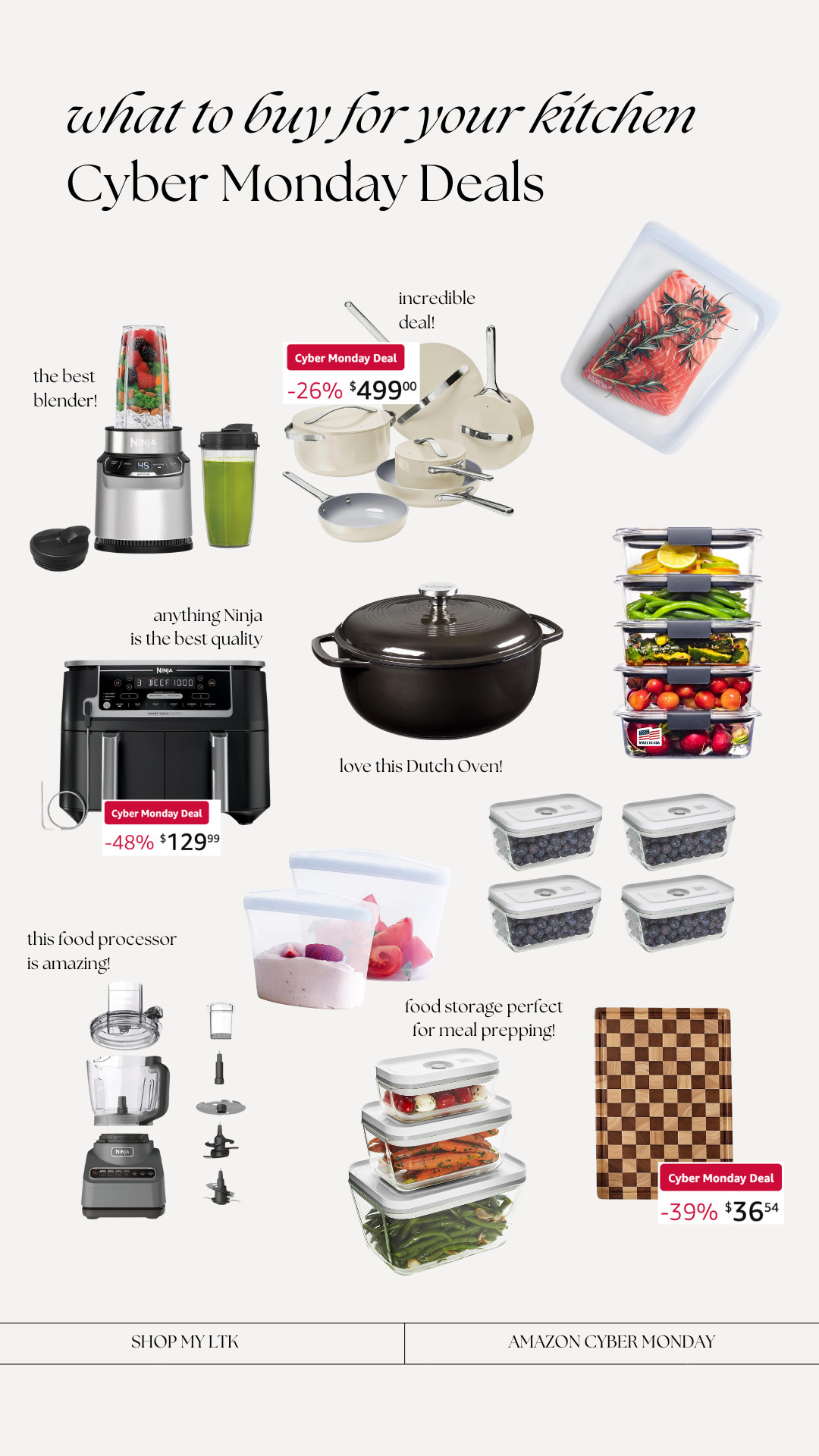 The best kitchen deals on Cyber Monday! 

 #LTKCyberWeek #LTKfoodie #LTKHome