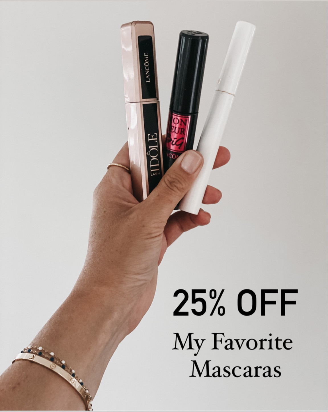 My favorite mascara are 25% off!! I always use a lash primer and the Monsieur mascara is great for bolder lashes and the idole lengthens & separates 

#LTKsalealert #LTKbeauty #LTKunder50