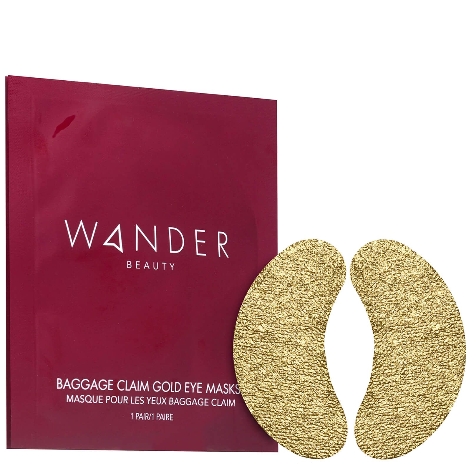 Wander Beauty Baggage Claim Gold Eye Masks - Set of 6 0.84 oz | Skinstore