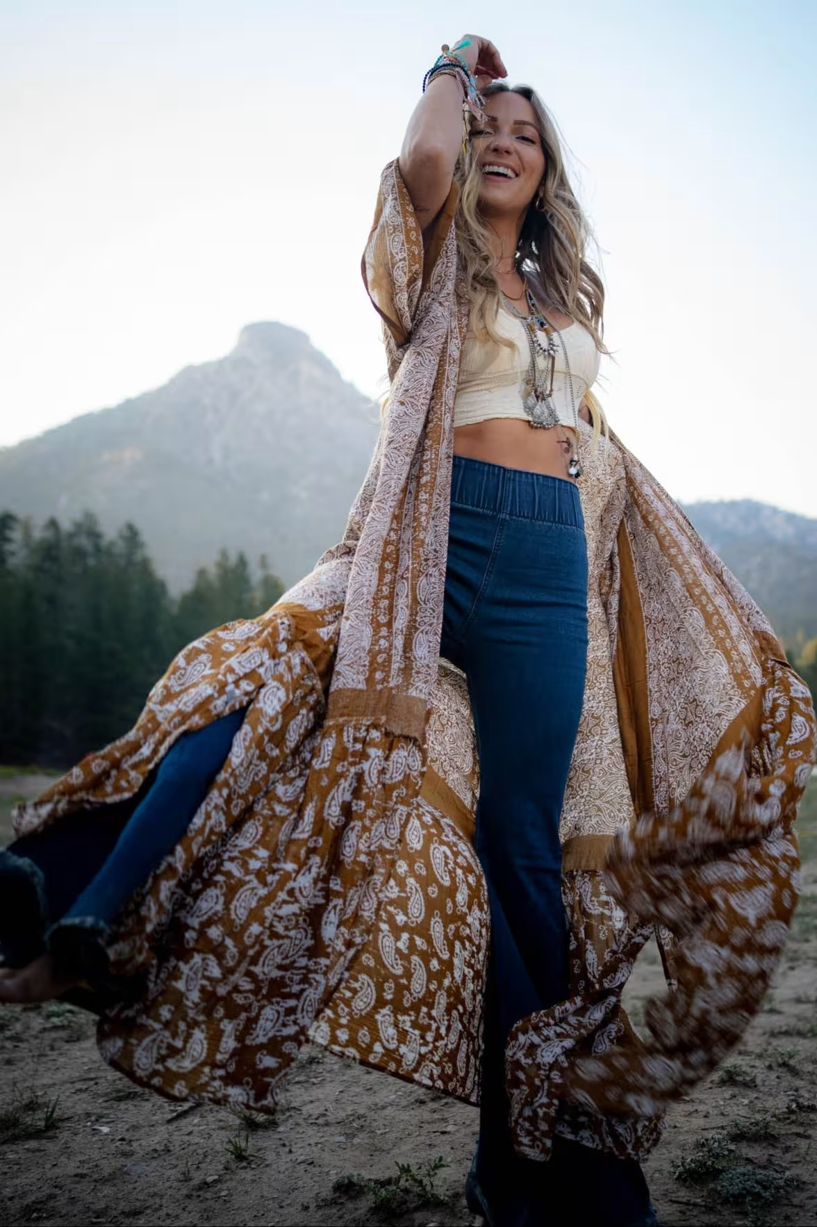 Paisley Tapestry Free Flow Duster Kimono — Three Bird Nest | Three Bird Nest