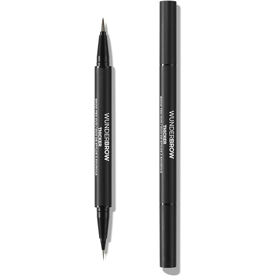 Thicker Brow Pen Duo, Dual Ended Pen Micro Tip & Classic Tip, Smudge Proof, Water Resistant, Vega... | Amazon (UK)