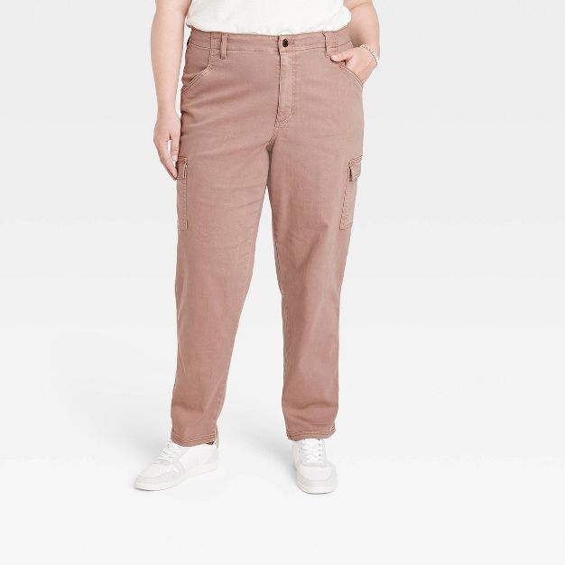 Women's High-Rise Boyfriend Cargo Pants - Universal Thread™ Light Brown | Target