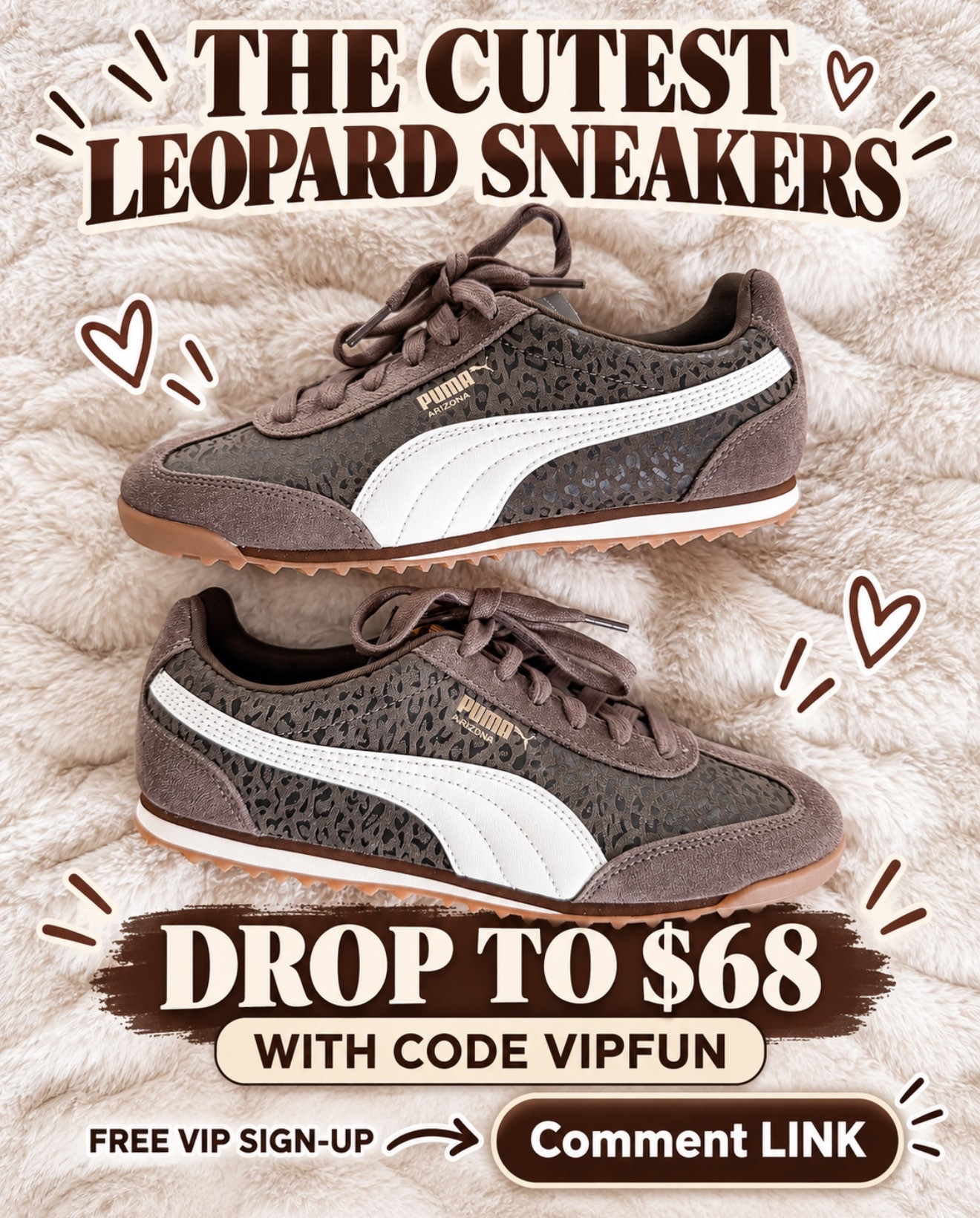 The cutest leopard sneakers just dropped to $68! 🤎🐆 Use code VIPFUN—you do need to be a VIP, but it’s completely free to sign up. 
💬Comment LINK and I’ll send them your way!

#LTKSaleAlert #LTKOver40 #LTKSeasonal