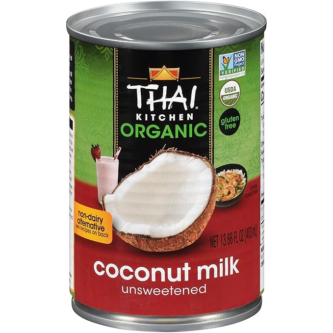 Thai Kitchen Organic Unsweetened Coconut Milk, 13.66 fl oz | Amazon (US)