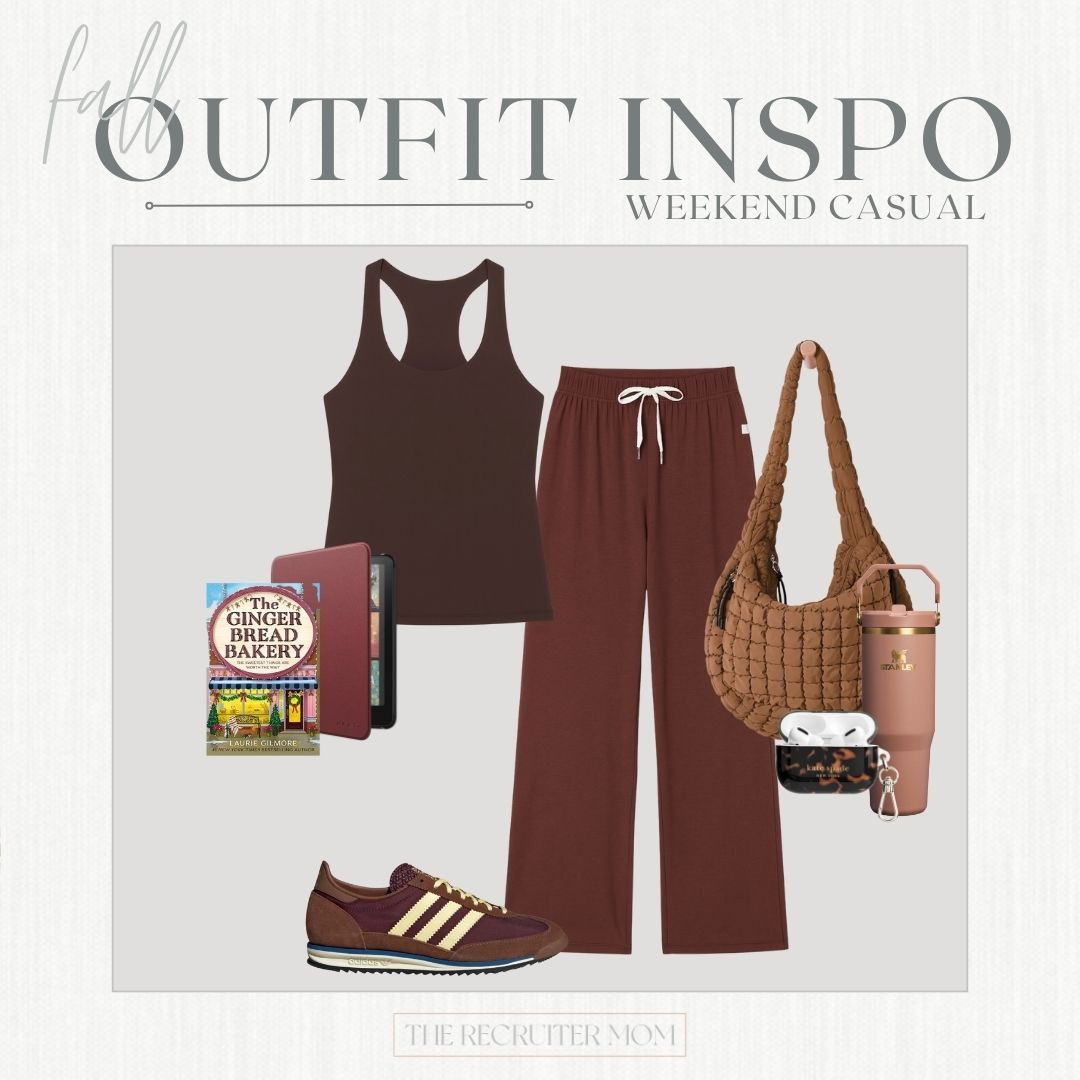 Weekend Casual Fall Athleisure Look Wide Leg Loungewear Fall Brown Burgundy  

 

#LTKActive #LTKOver40 #LTKMidsize