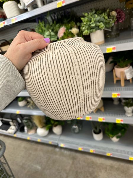 Love this textured ceramic vase. Perfect for an earthy home aesthic. Pair with fresh flowers or greenery! (Just add a small jar of water inside for fresh florals) 

Walmart home, California casual, earthy home decor, neutral aesthetic, budget home 

#LTKhome