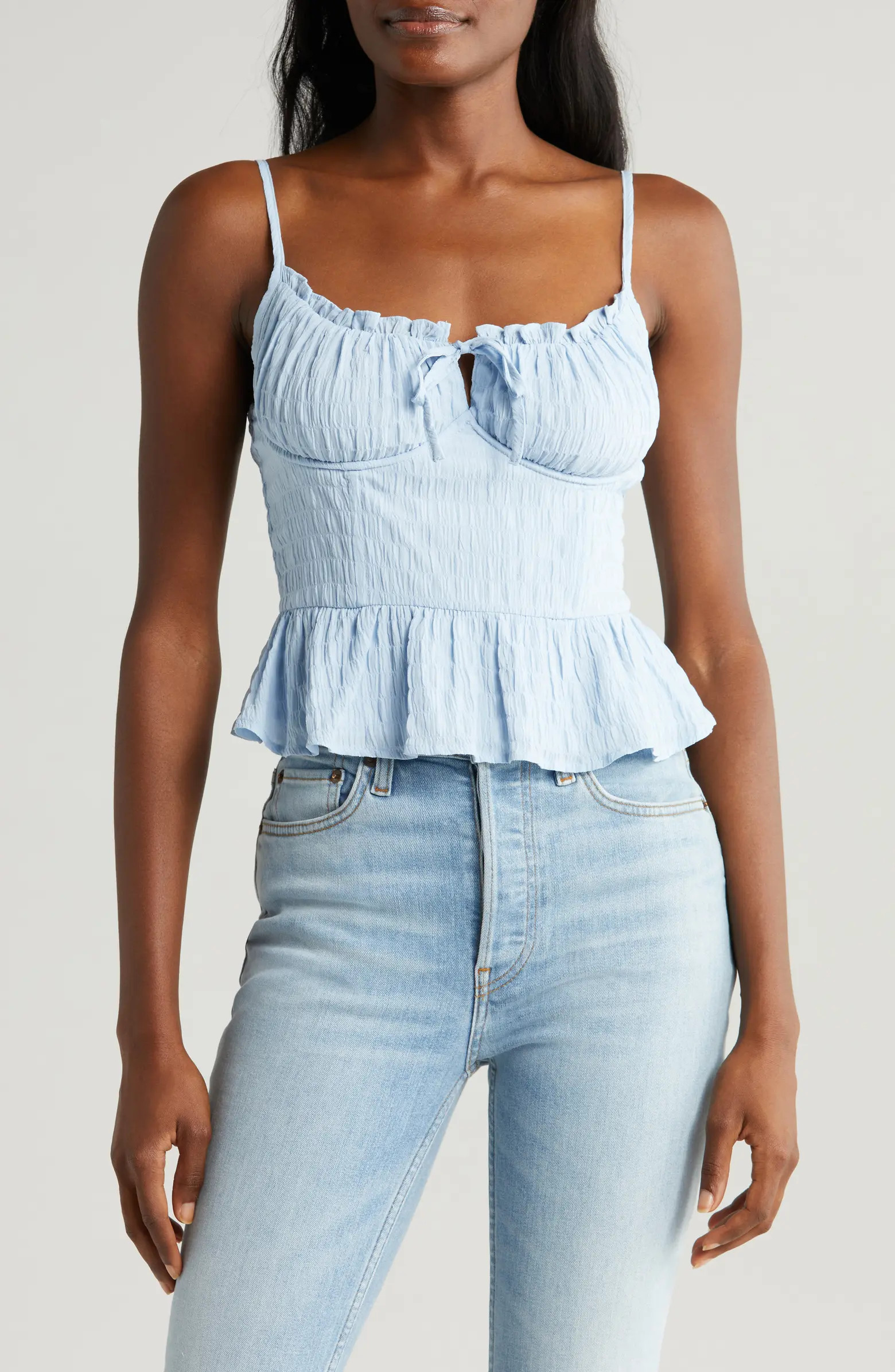 All in Favor Peplum Bustier Camisole | Nordstrom | Nordstrom