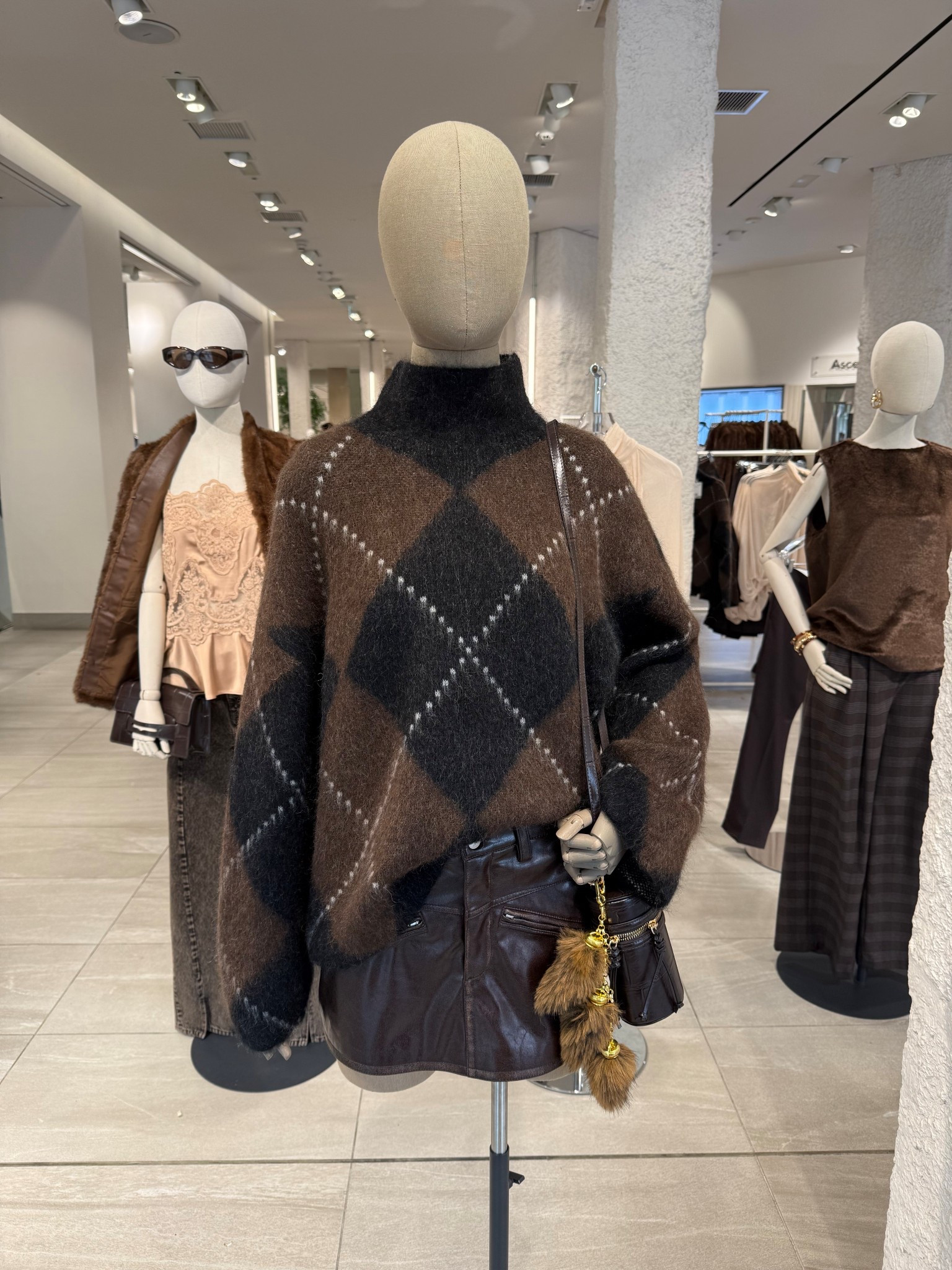 H&M AUTUMN DROP❤️‍🔥 
Tags: Mohair Knit & Mini Skirt checked squares brown black city break chic women’s style transitional inspo outfit ideas capsule wardrobe basics cool girl

#LTKautumn #LTKstyletip
