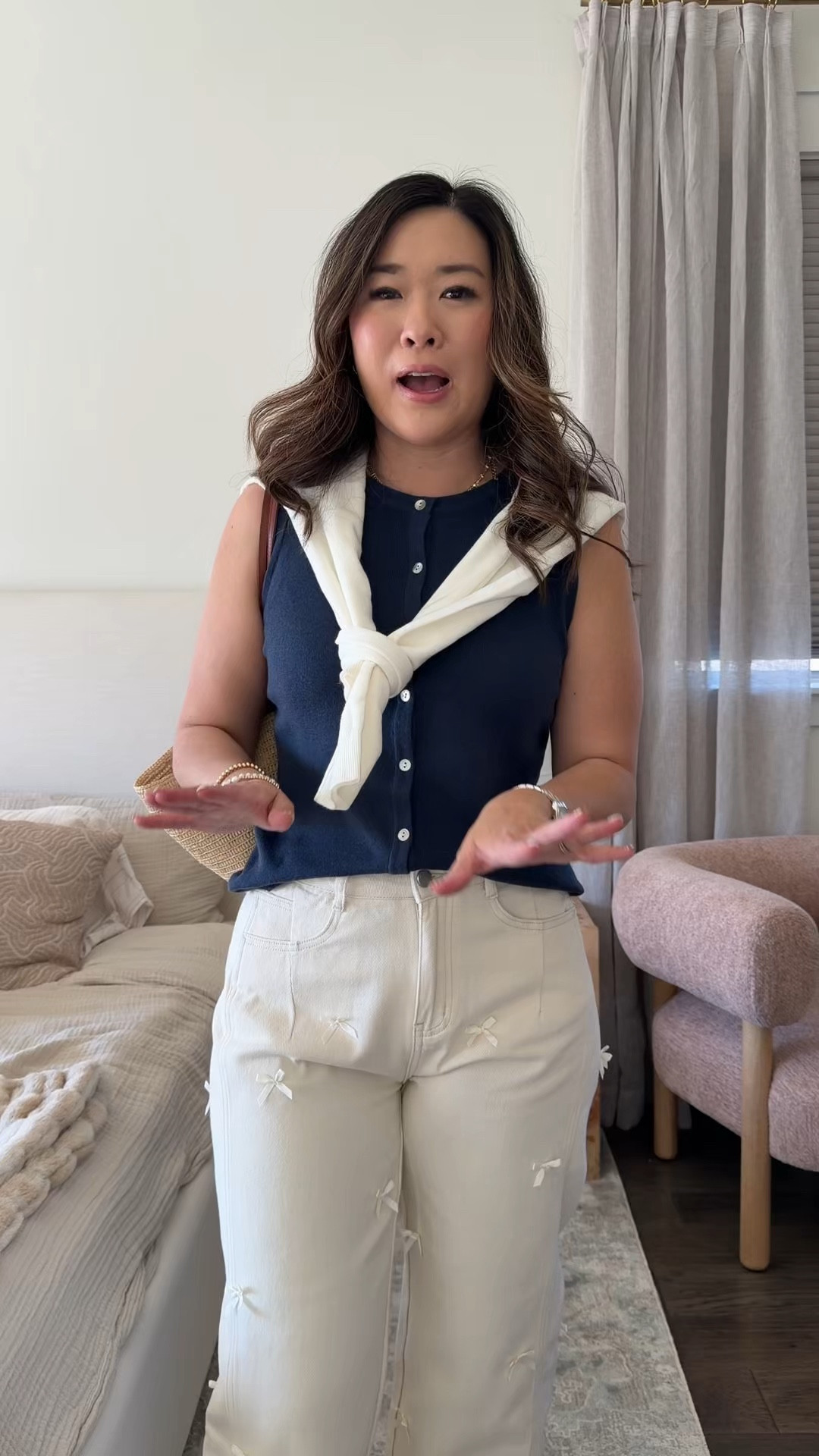 Amazon chic spring outfit 

Wearing a medium in top and bottom 

#LTKPetite #LTKSeasonal #LTKootd