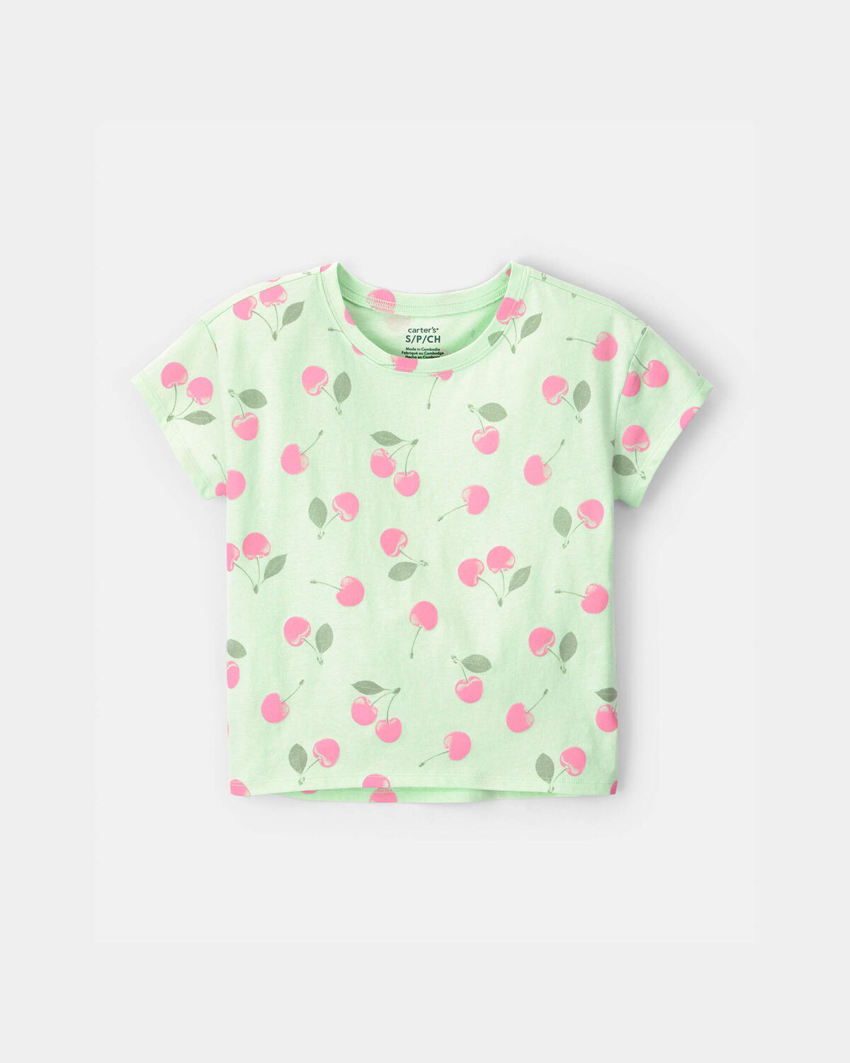 Girls Cherry Top - Green | Carter's Inc