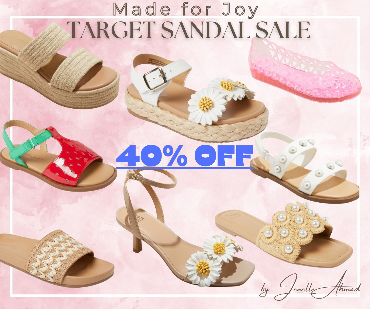 COME ON matching mother daughter daisy sandals?!? 😍 I even love the matching pearl ones! MAJOR sale at target! The jellies?! Only $9! RUN only until tomorrow! 

#LTKSeasonal #LTKSaleAlert #LTKSummerEdit