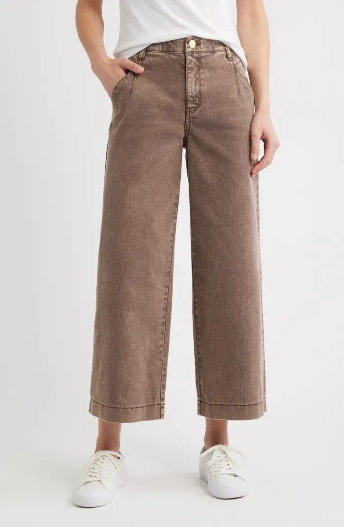 Wit & Wisdom Wyatt Skyrise Washed Ankle Wide Leg Jeans | Nordstrom | Nordstrom