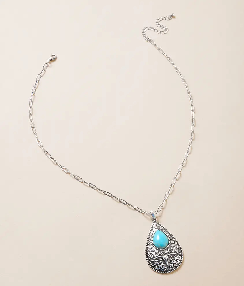 Turquoise Teardrop Necklace | Buckle