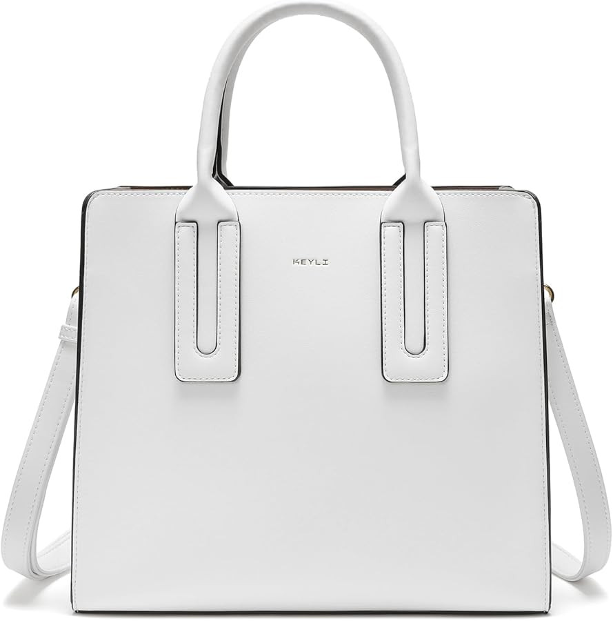Keyli Medium Tote Bag for Women Designer Satchel Zipper Shoulder Handbags Top-handle Purses with ... | Amazon (US)