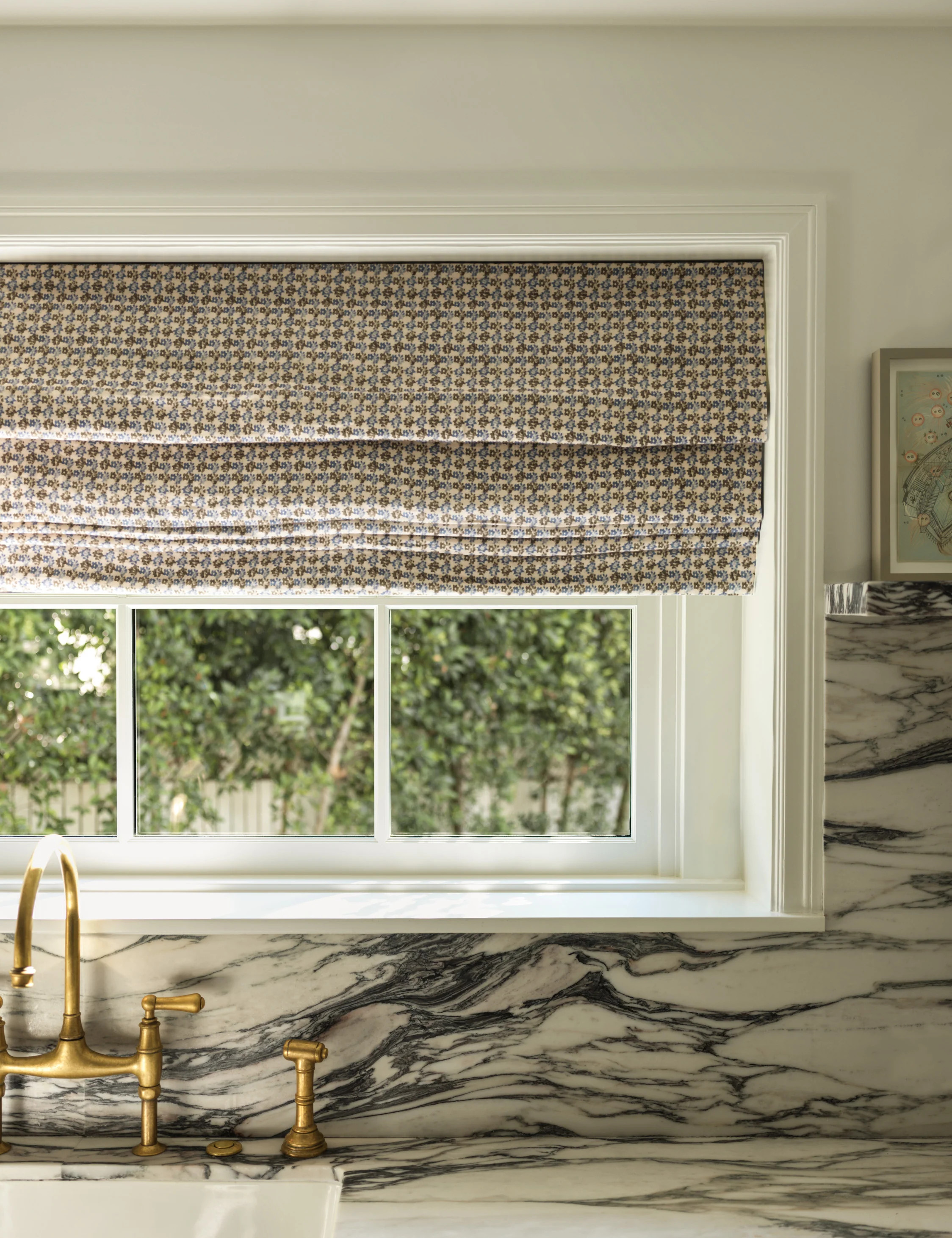 Haris Linen Roman Shade by Heidi Caillier | Lulu and Georgia 