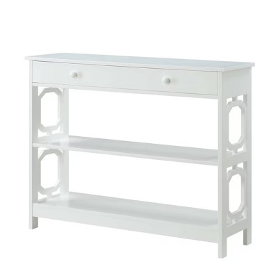 Omega 1 Drawer Console Table White - Johar Furniture | Target