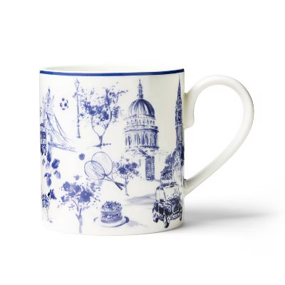 M&S 12oz London Graphics Ceramic Christmas Mug | Target