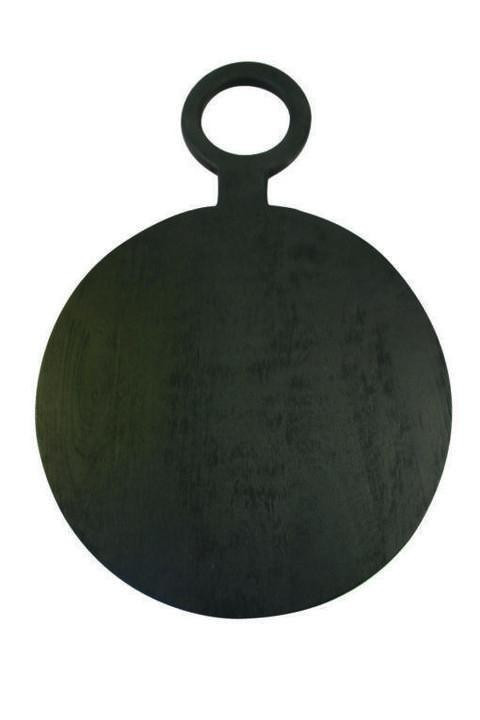 Black Mango Brushed Black Wood Round Board - Extra Large | THELIFESTYLEDCO