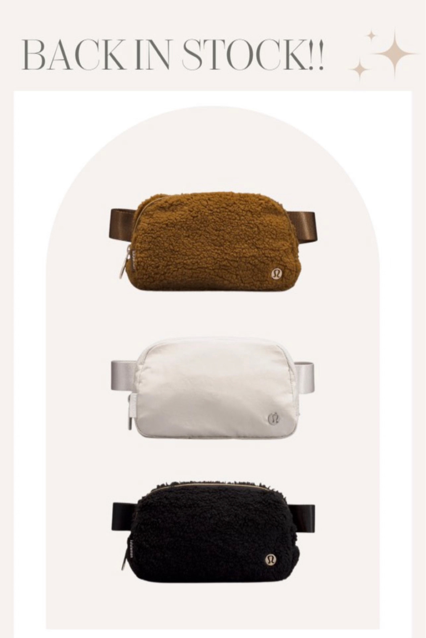 Back in stock! The infamous lulu belt bag! Makes for the perfect gift!

#LTKHoliday #LTKstyletip #LTKGiftGuide