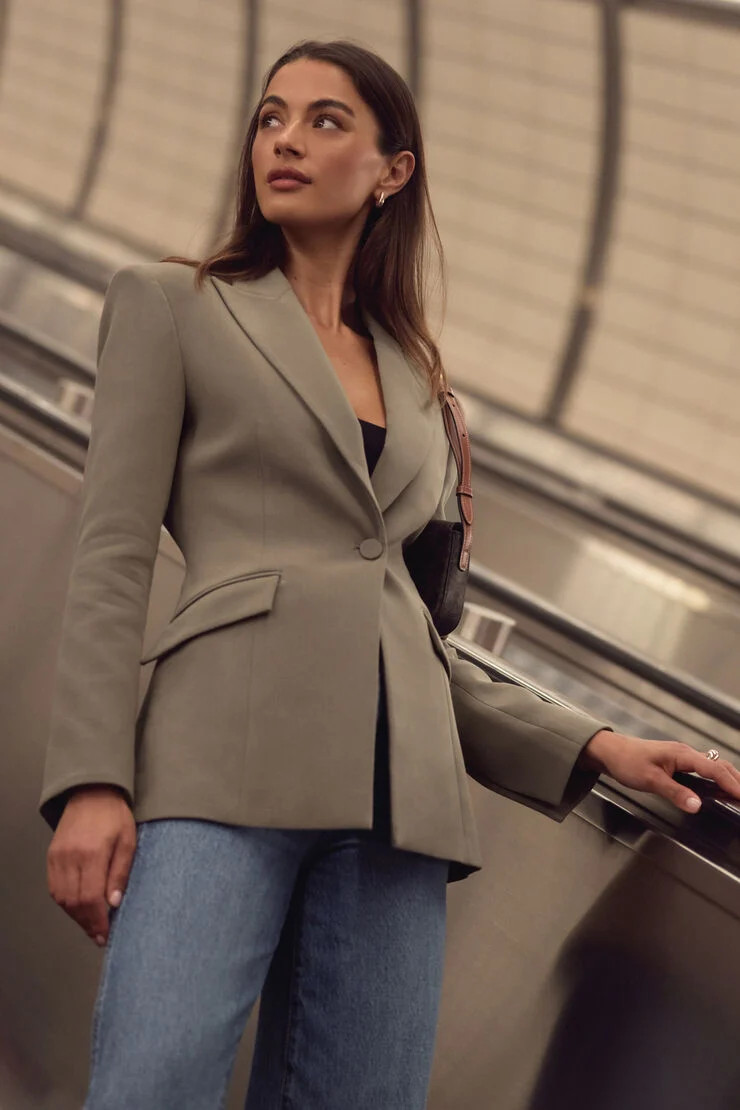 Anna Cinched Blazer | Dynamite Clothing