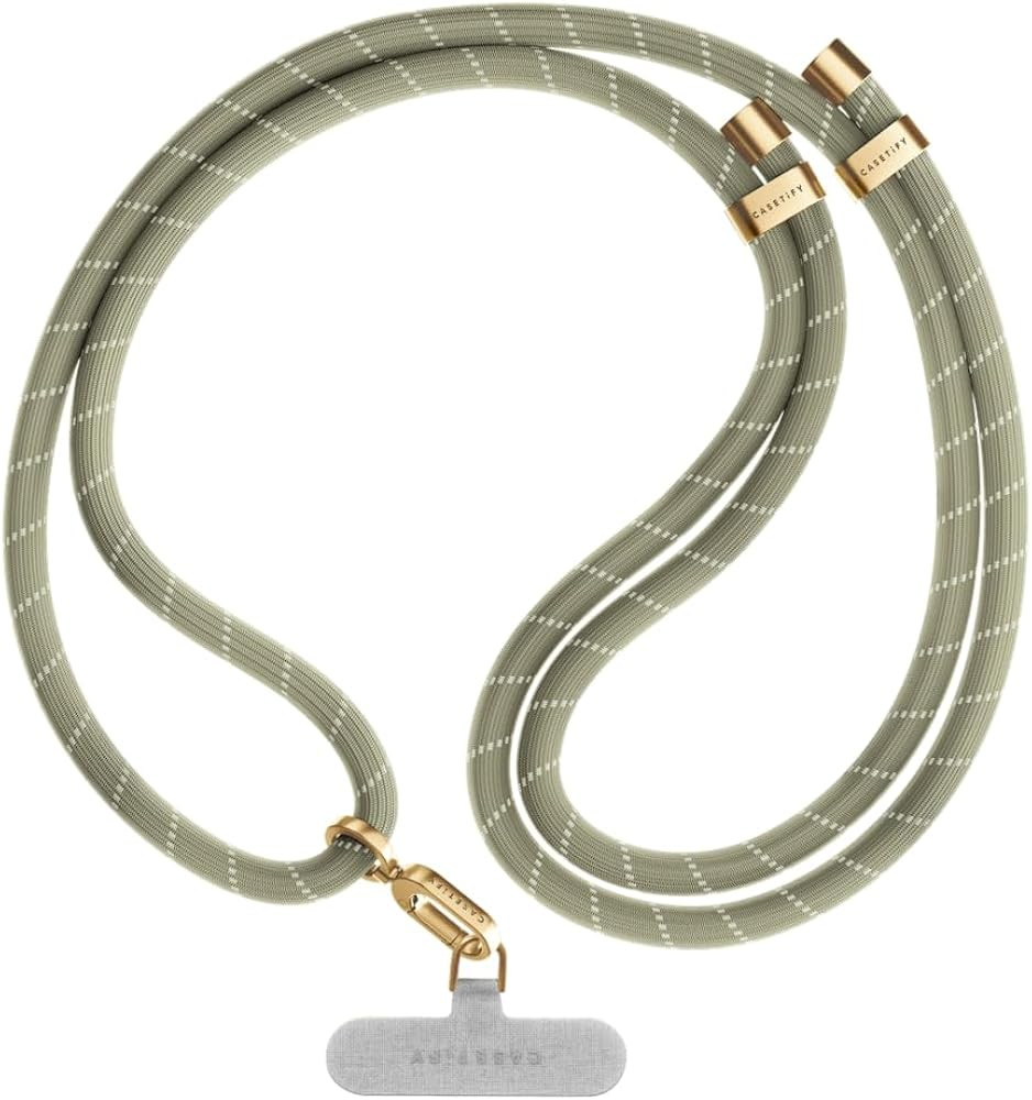 CASETiFY Rope Phone Strap (8mm) with Gold Clasp - Khaki | Amazon (US)