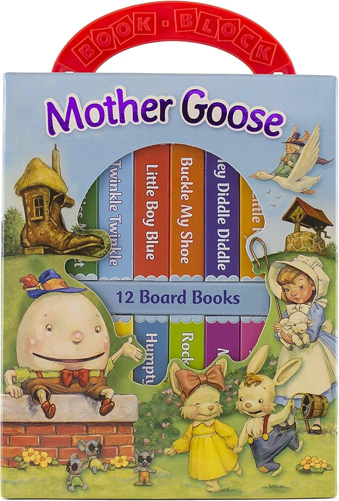 Mother Goose Deluxe My First Library 12 Board Book Block - PI Kids | Amazon (US)