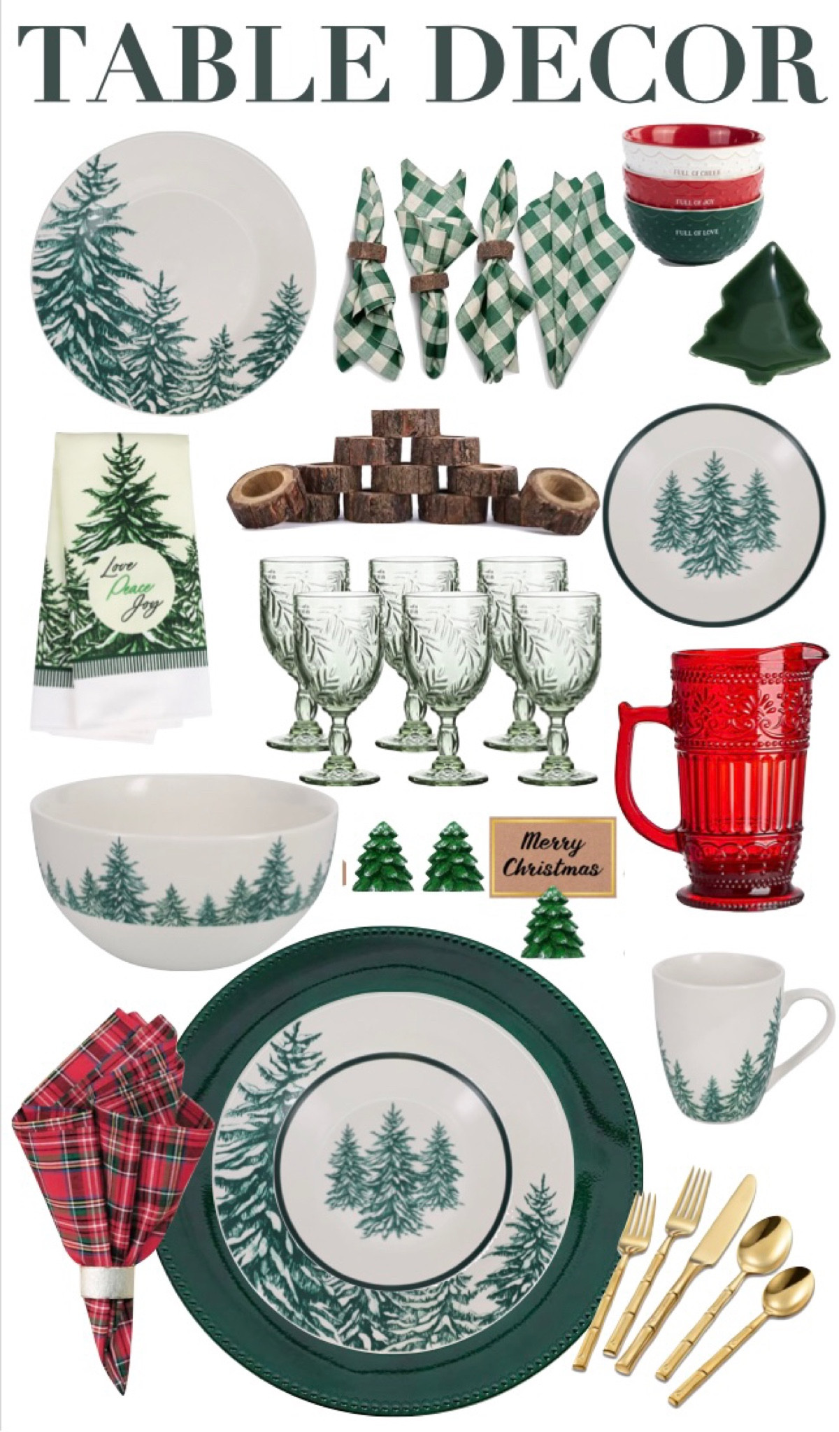 Holiday table decor / rustic Christmas dinner decor / winter green plates / holiday plates 

#LTKFindsUnder50 #LTKSeasonal #LTKHome