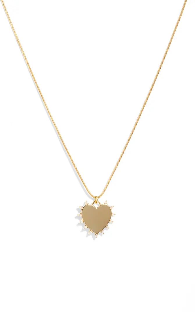 Demi Fine Cubic Zirconia Heart Pendant Necklace | Nordstrom
