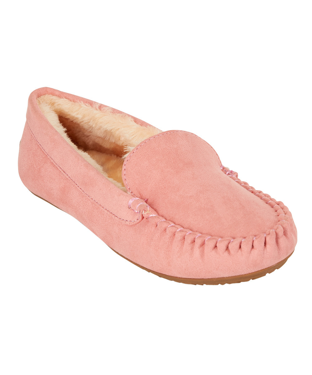Floopi Women's Moccasins Pink - Pink Moccasin Slipper - Women | Zulily
