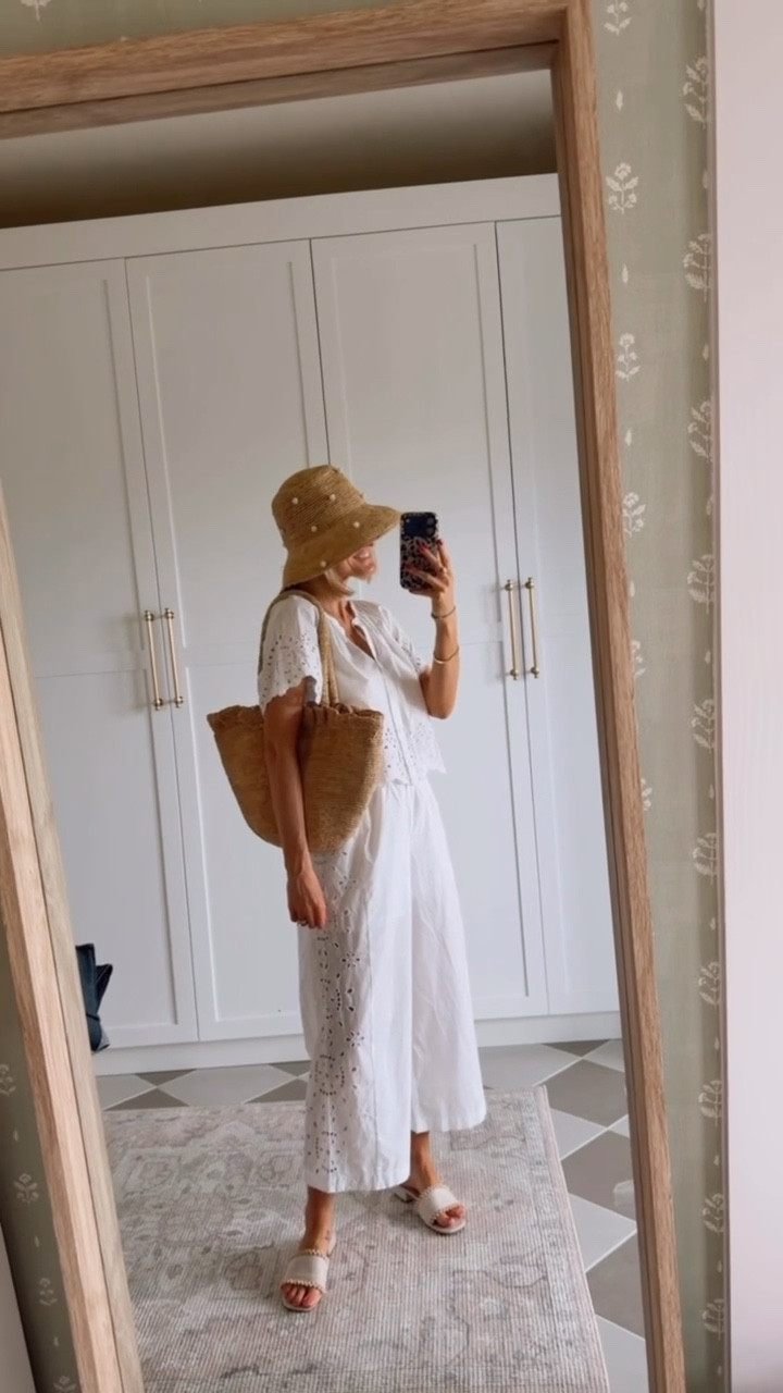 This white eyelet set is so good from Target! Love this look for vacation! Wearing XS in top & S in pants!

Loverly Grey, matching set, Target, eyelet, vacation looks 

#LTKSeasonal