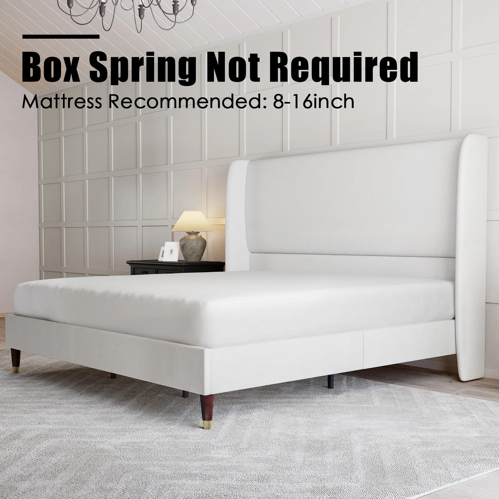 Belo Upholstered Wingback Bed | Wayfair North America