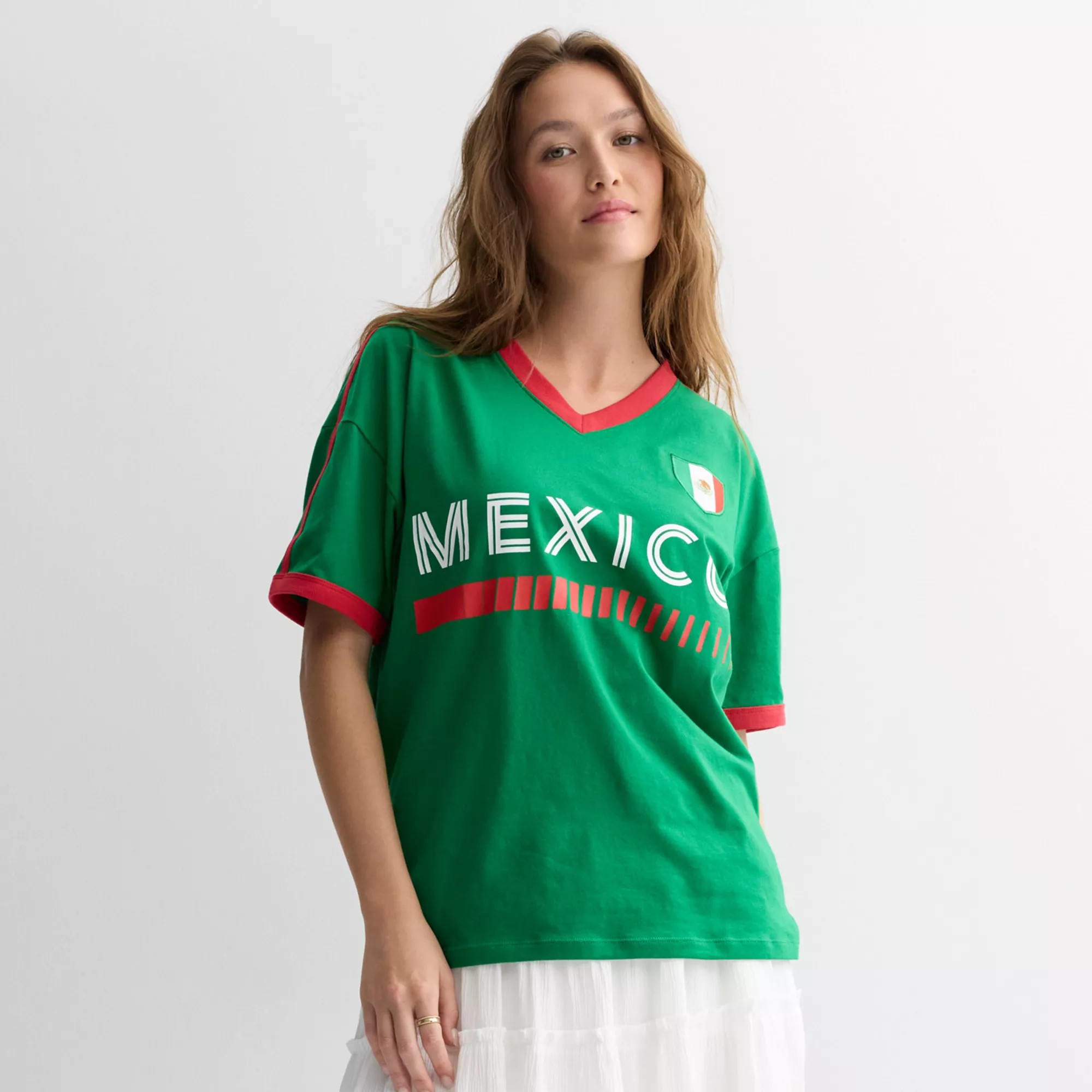 Juniors' Mexico Jersey Style Graphic Tee | Kohl's
