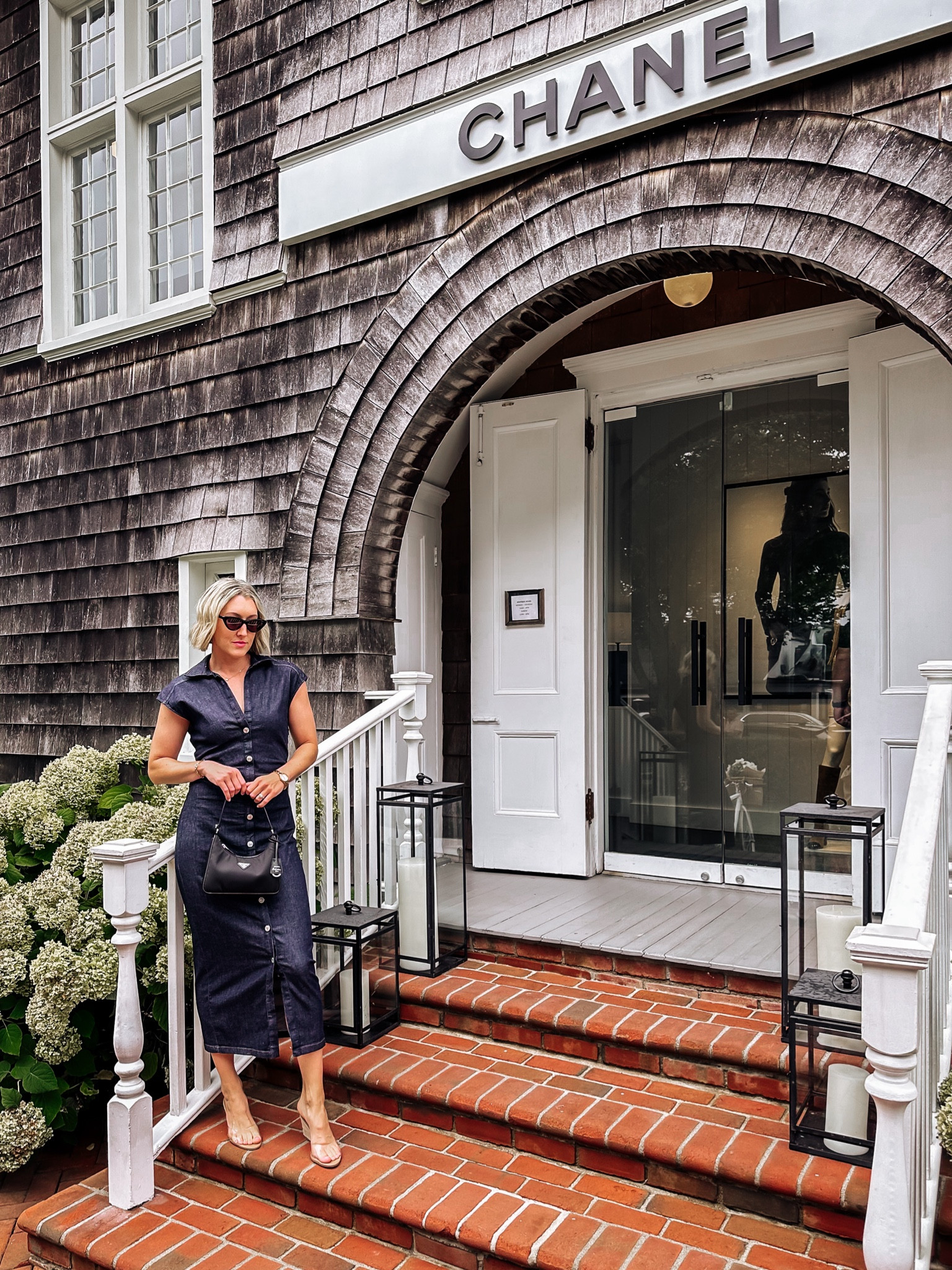 Denim dress Zara, wedges, Prada bag 

#LTKWorkwear #LTKFindsUnder100 #LTKItBag