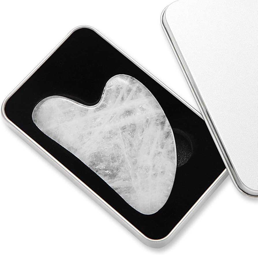 Large Gua Sha Facial Tool,Natural Jade Stone,Guasha Tool for Face Massager,Secret Therapy of Beau... | Amazon (US)