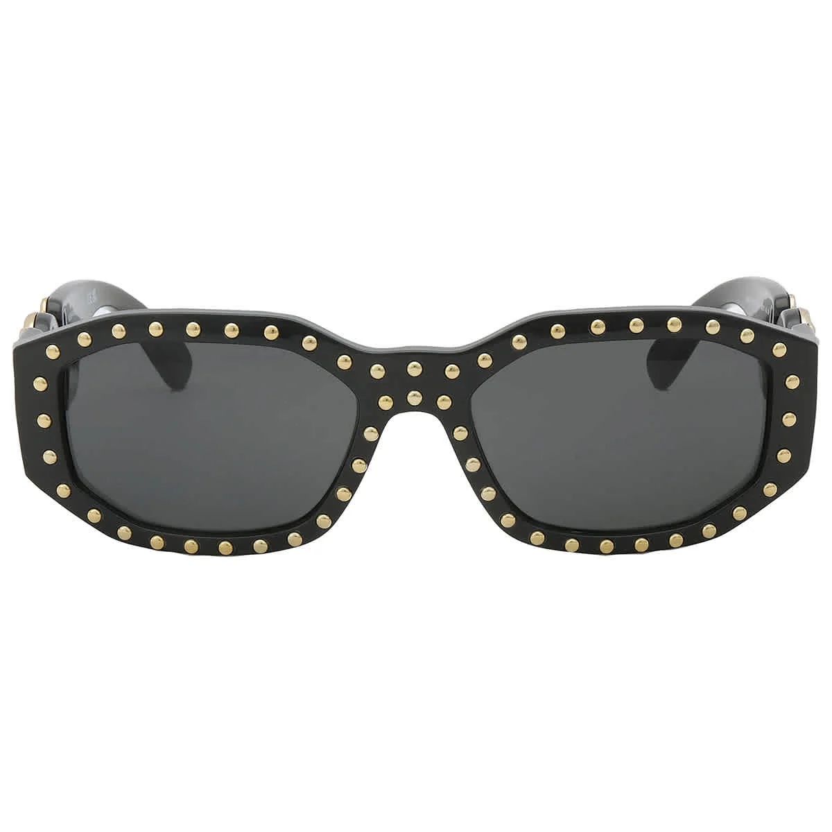 Versace Dark Grey Geometric Unisex Sunglasses VE4361 539787 53 | Walmart (US)