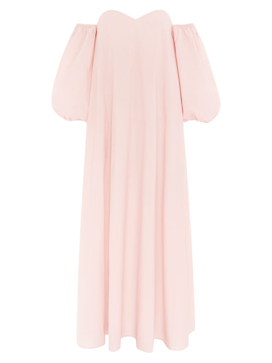 Cruz Cotton Off-The-Shoulder Maxi Dress | Saks Fifth Avenue