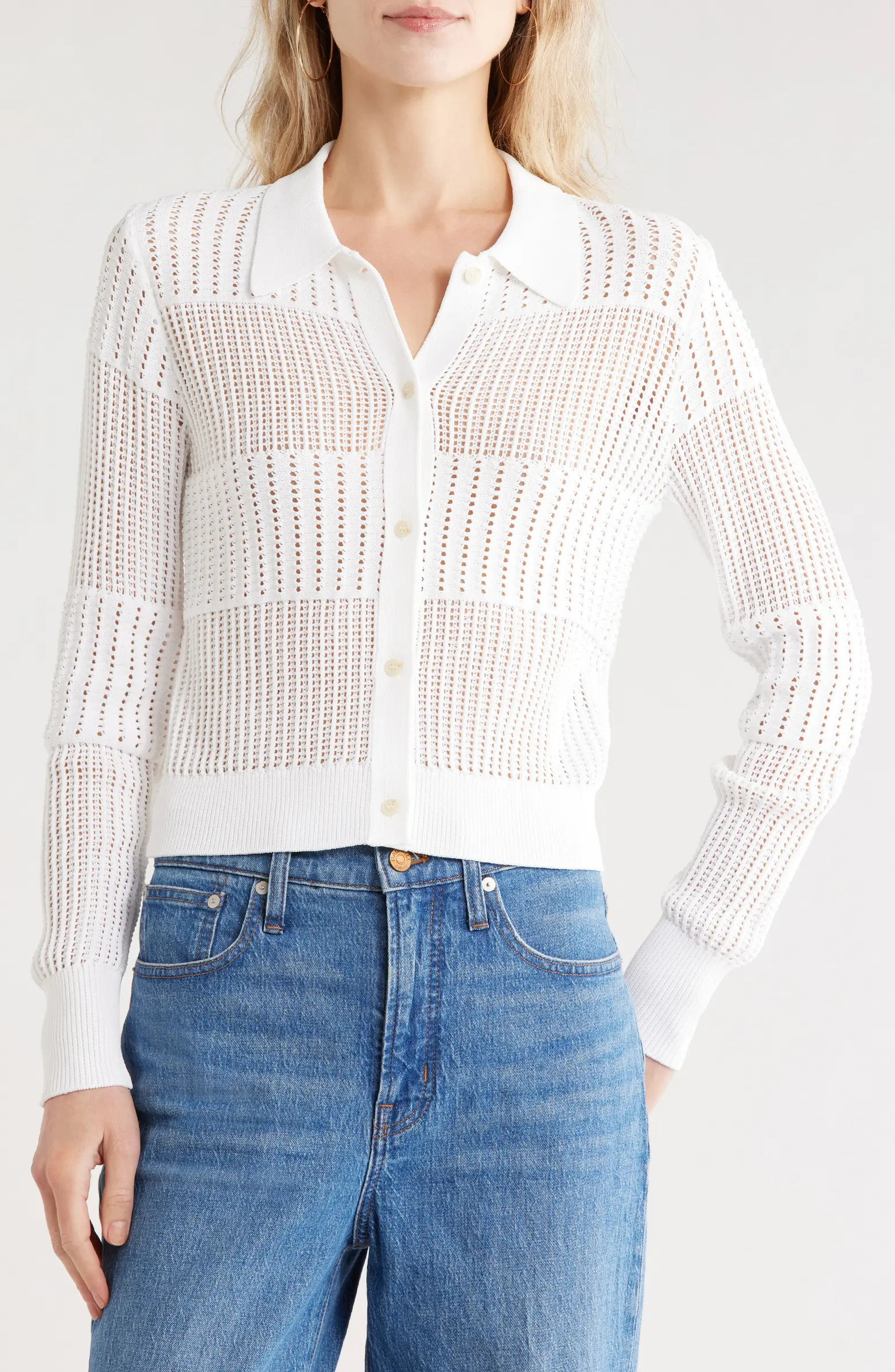 FRAME Shrunken Crochet Cardigan | Nordstromrack | Nordstrom Rack