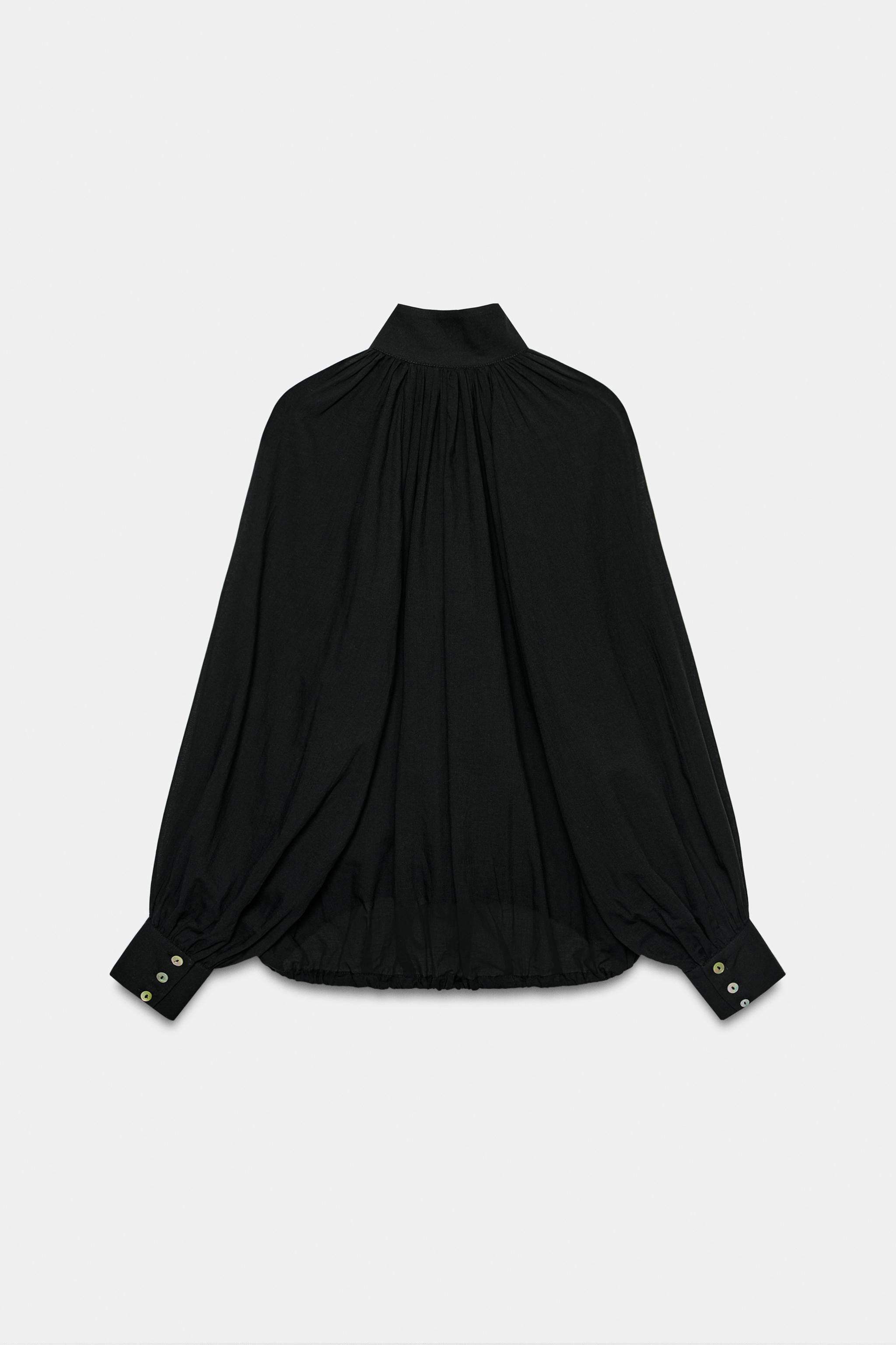 ZW COLLECTION HIGH NECK SHIRT | Zara US