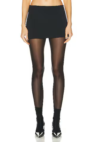 KHAITE Jett Skirt in Black | FWRD | FWRD 