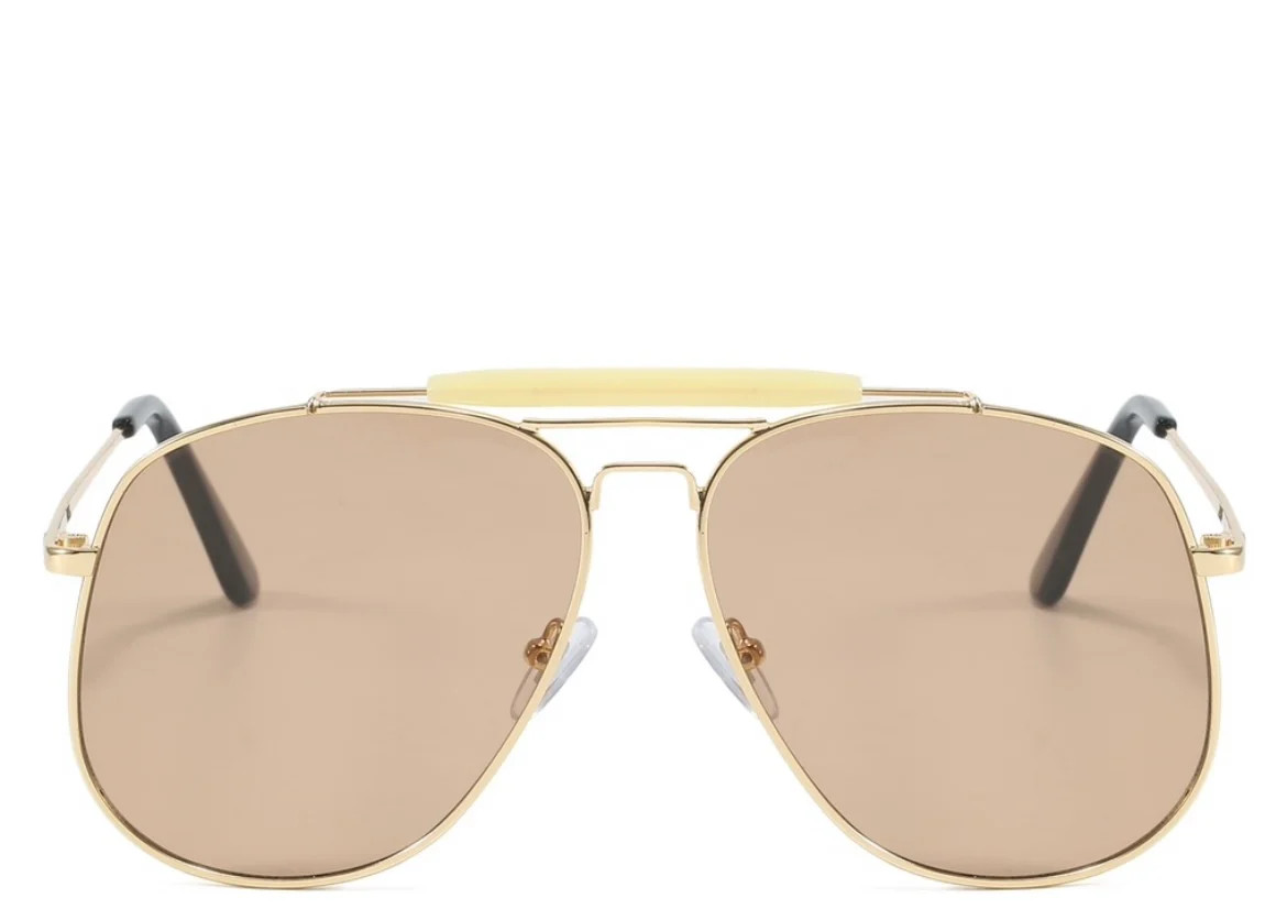 LIMITED EDITION: South Beach Brown Tint Aviators | Jewel Boutique