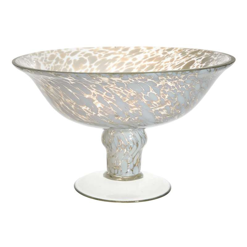 White Frit Glass Bowl, 6" | At Home