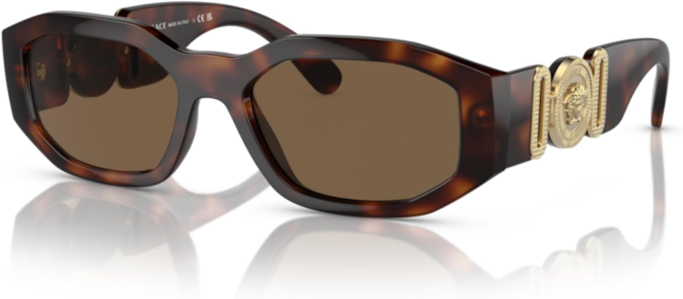 Versace VE4361 Rectangular Sunglasses For Men For Women +BUNDLE with ACCESSORY EYEWEAR KIT | Amazon (US)