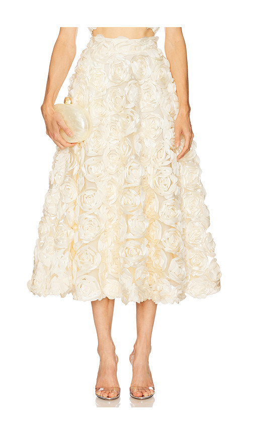 ROTATE Maxi Sun Skirt in Ivory. Größe 42. Also in 32, 34, 36. | Revolve Clothing (Global)