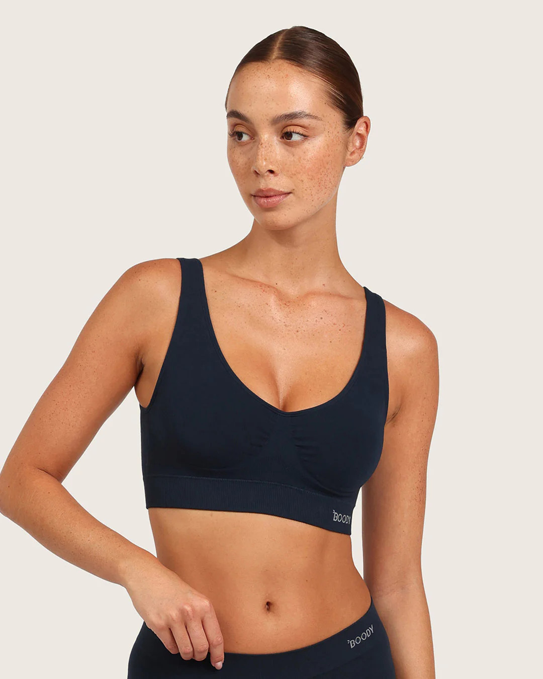 Seamfree Padded Crop Bra | Boody UK